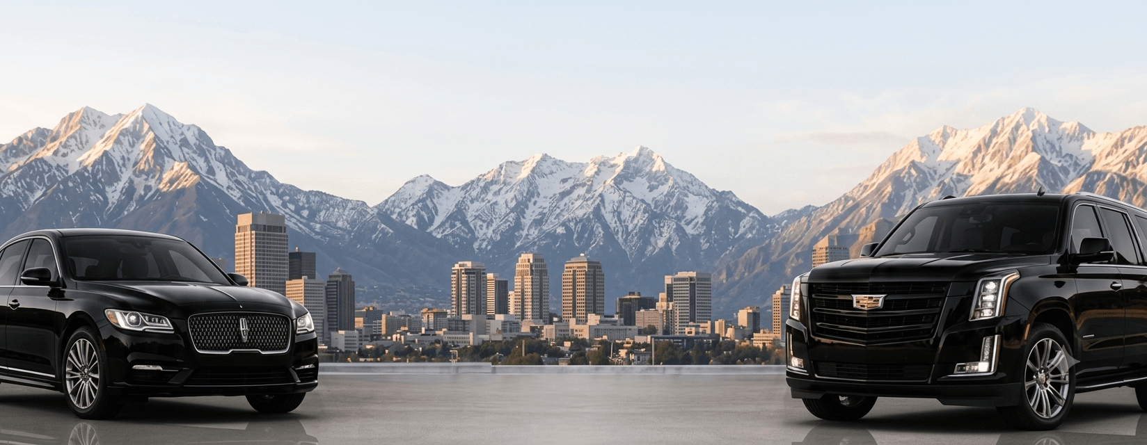 Limo service SLC luxury black car transportation in Salt Lake City
