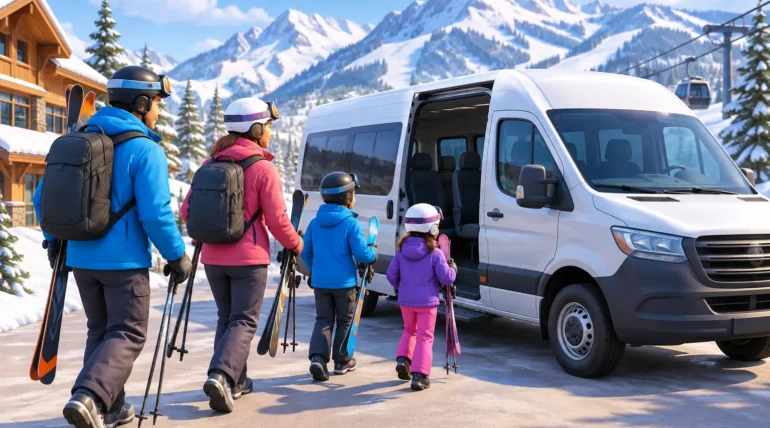 A Ski Group Transfer Example for Utah Families