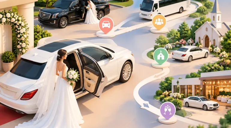Bridal Transportation Timeline Guide for Weddings