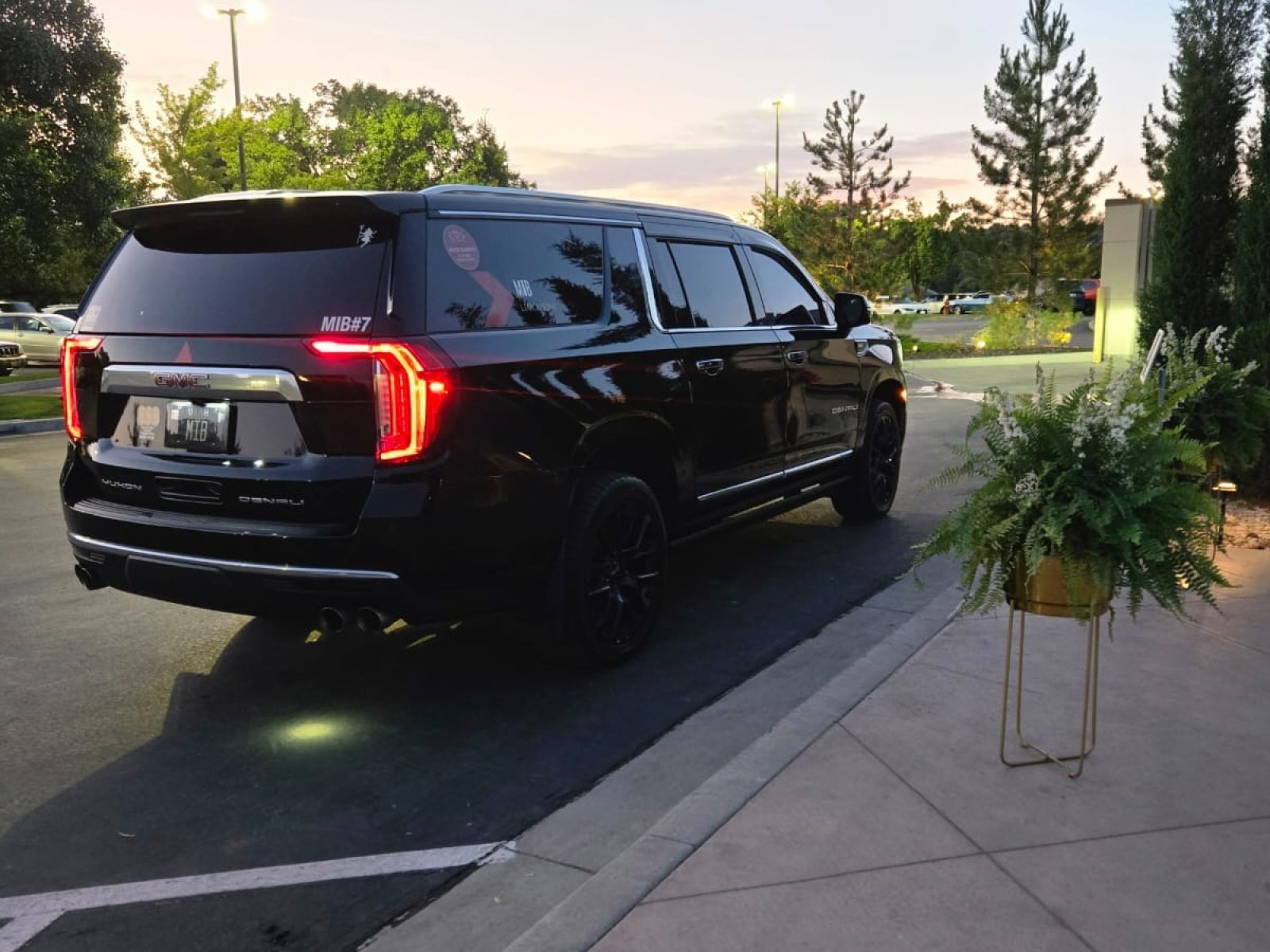 Wedding shuttle services with luxury SUV in Utah